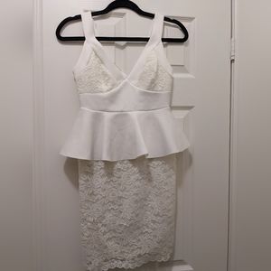 Miss Selfridge white mini dress